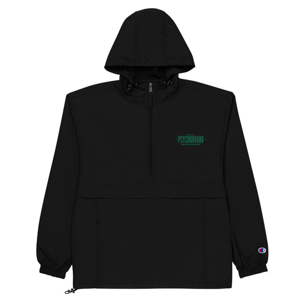 Unisex Embroidered Psychobrand x Champion Packable Jacket