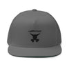 Cyberfight Clothing Flat Bill Cap - Black Logo